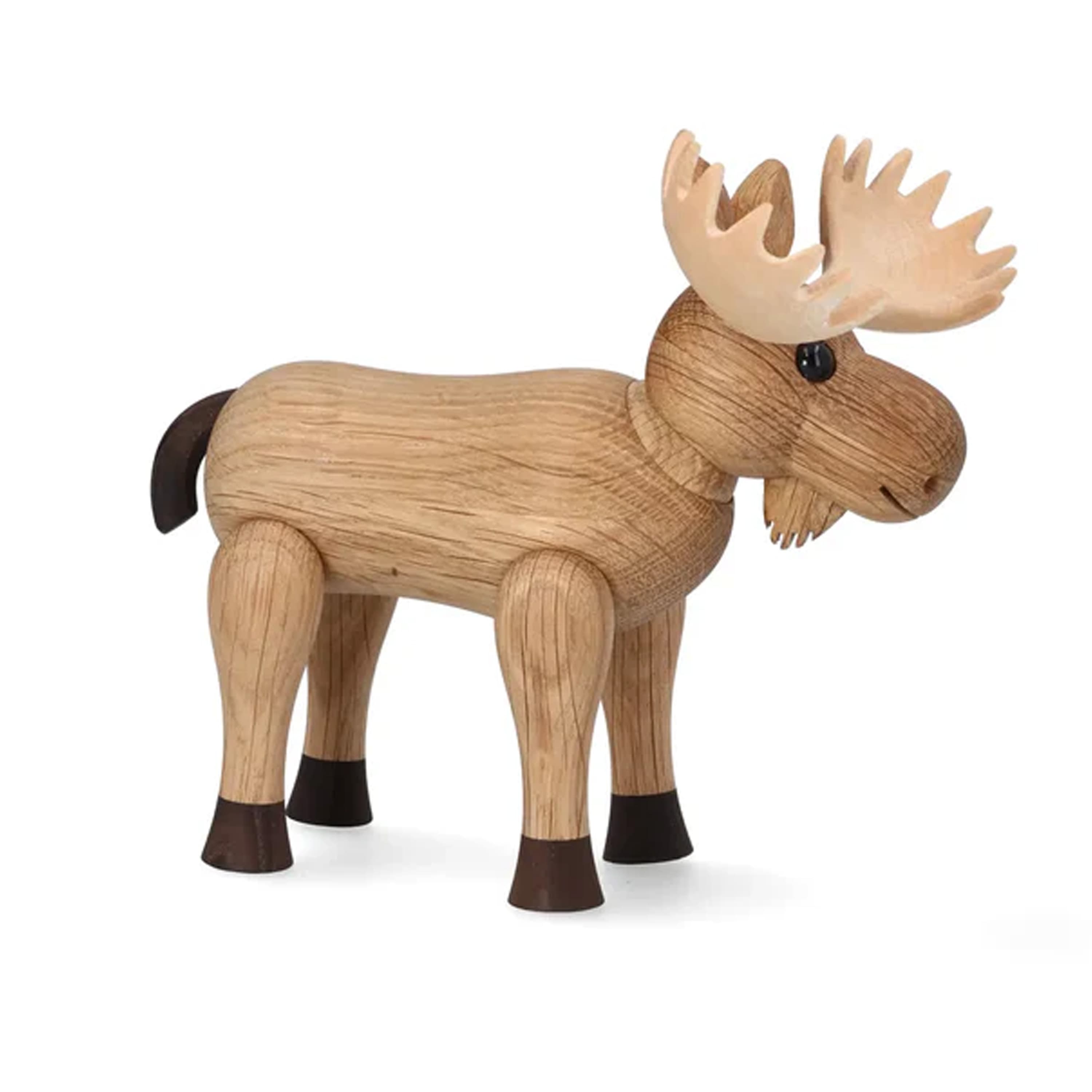 Harald Moose Decoration Oak 14cm