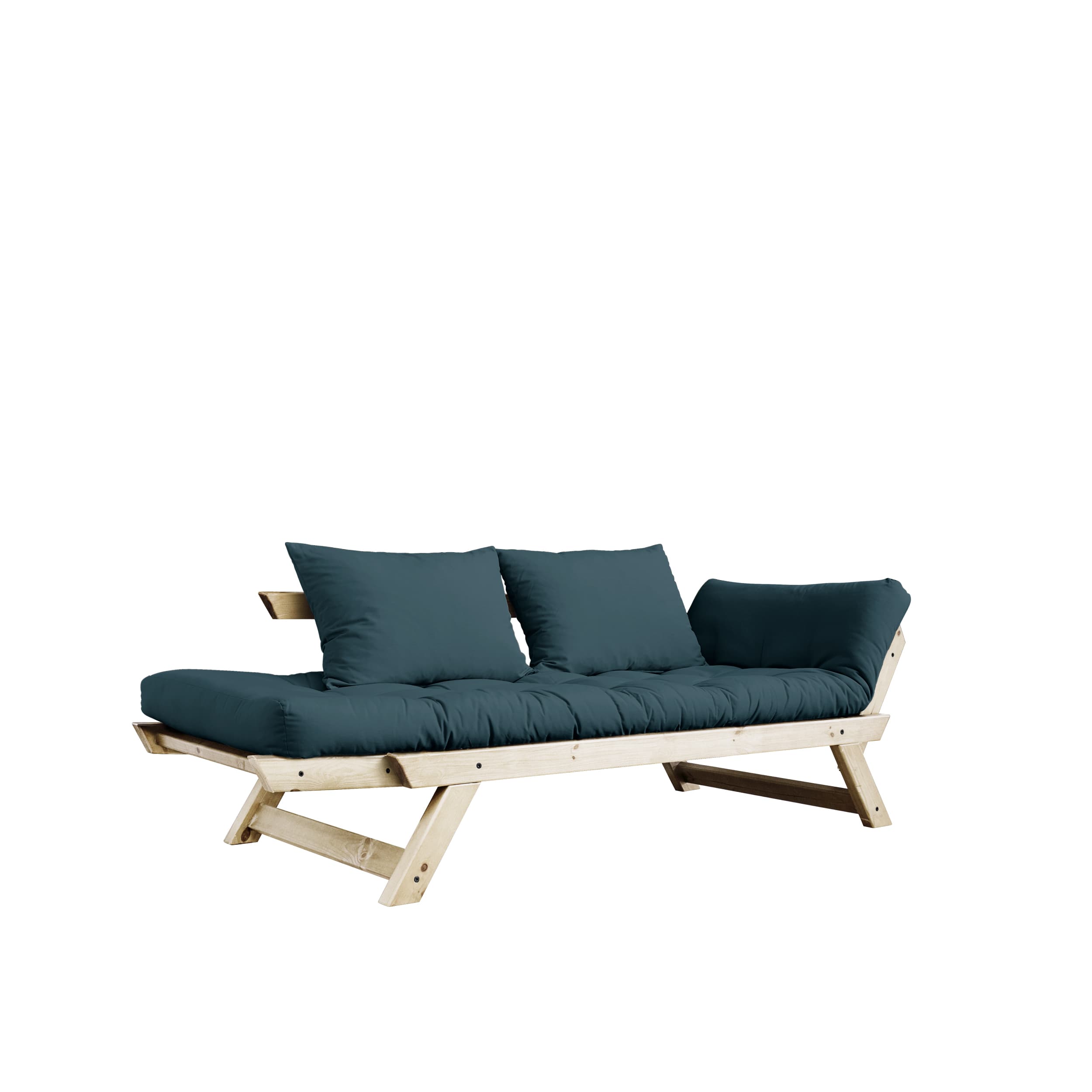 Bebop Daybed Natural/Petrol Blue 174cm