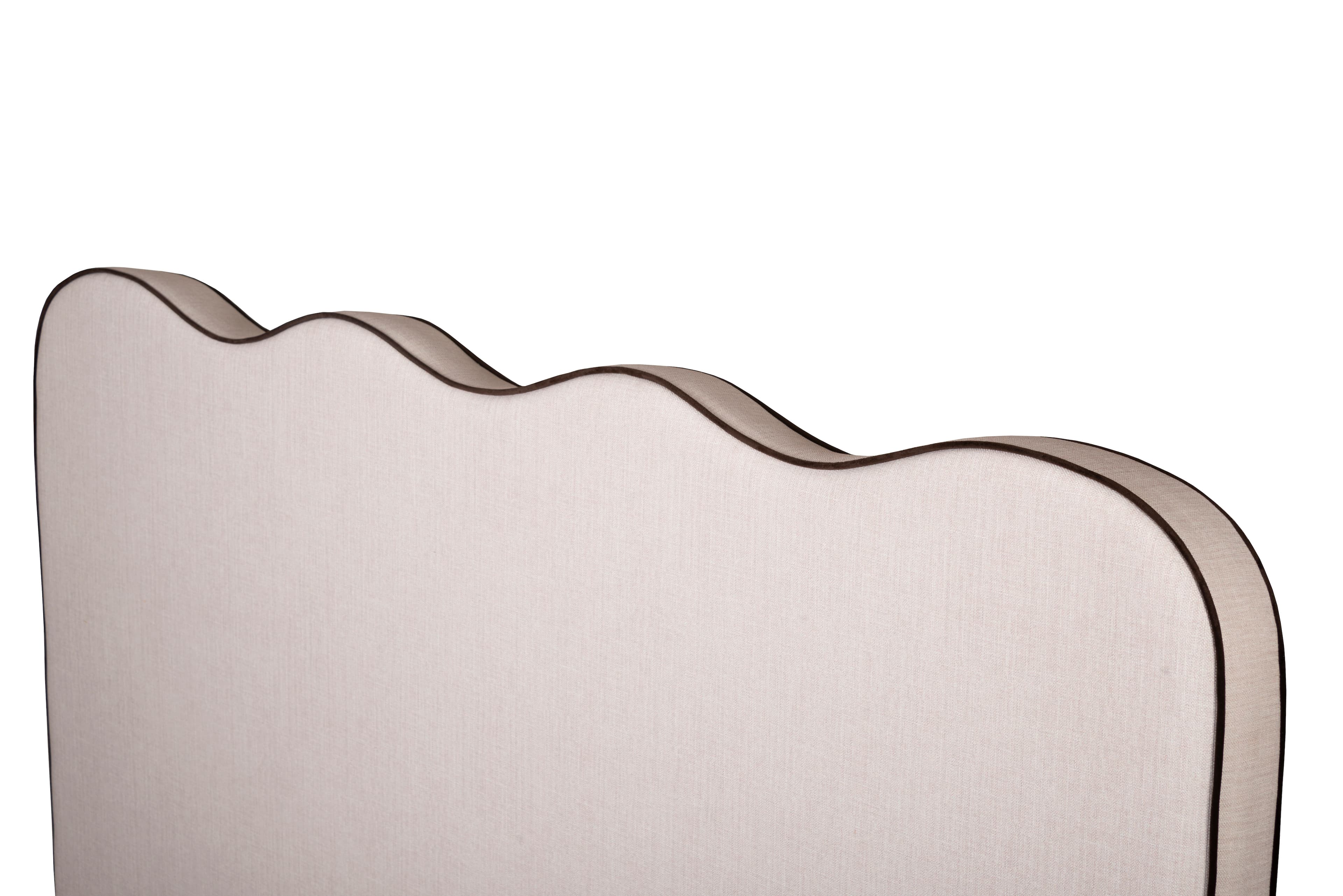 Piper Kopfteil Natur/Chocolate 180cm