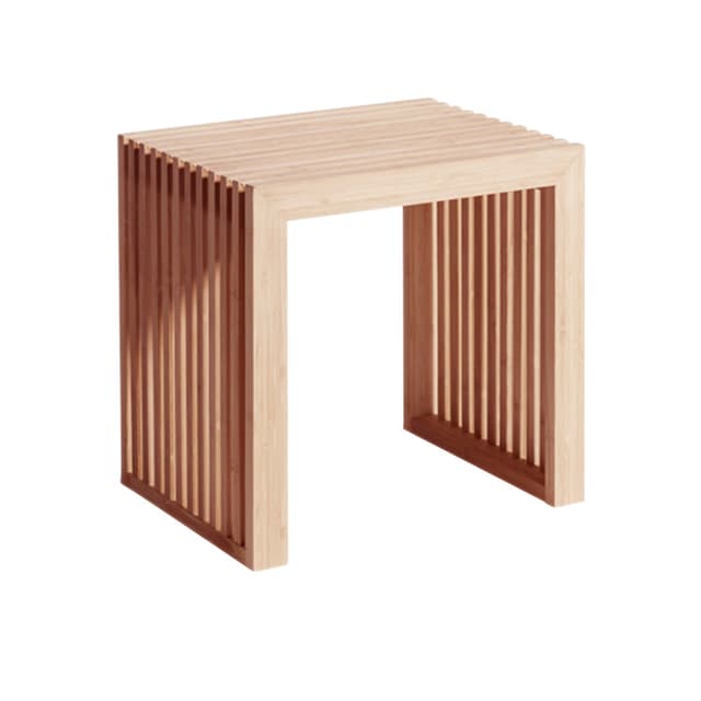 Rib Side Table Bamboo 45cm