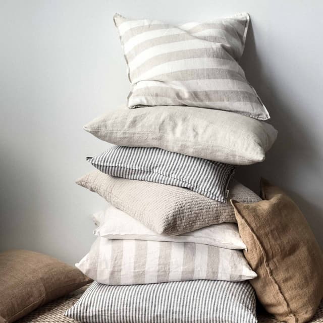 Holte Pillow Cover Linen Sand 50x50 cm
