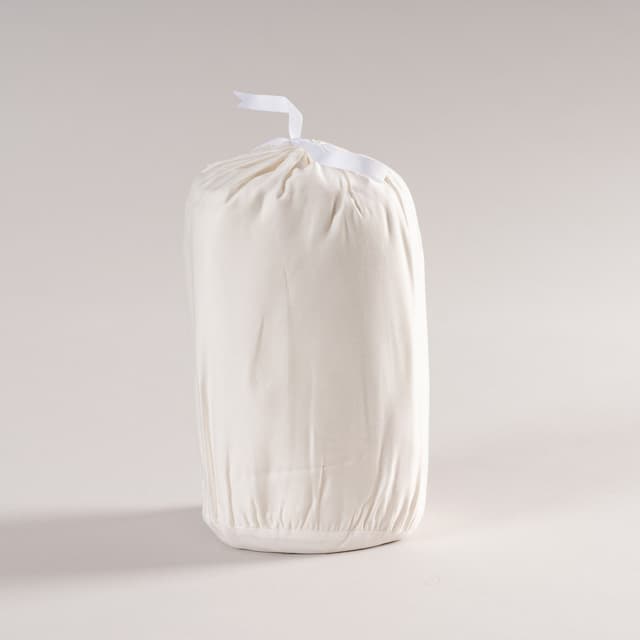 Single Duvet Cover Set Bamboo White 150x210cm/50x60cm