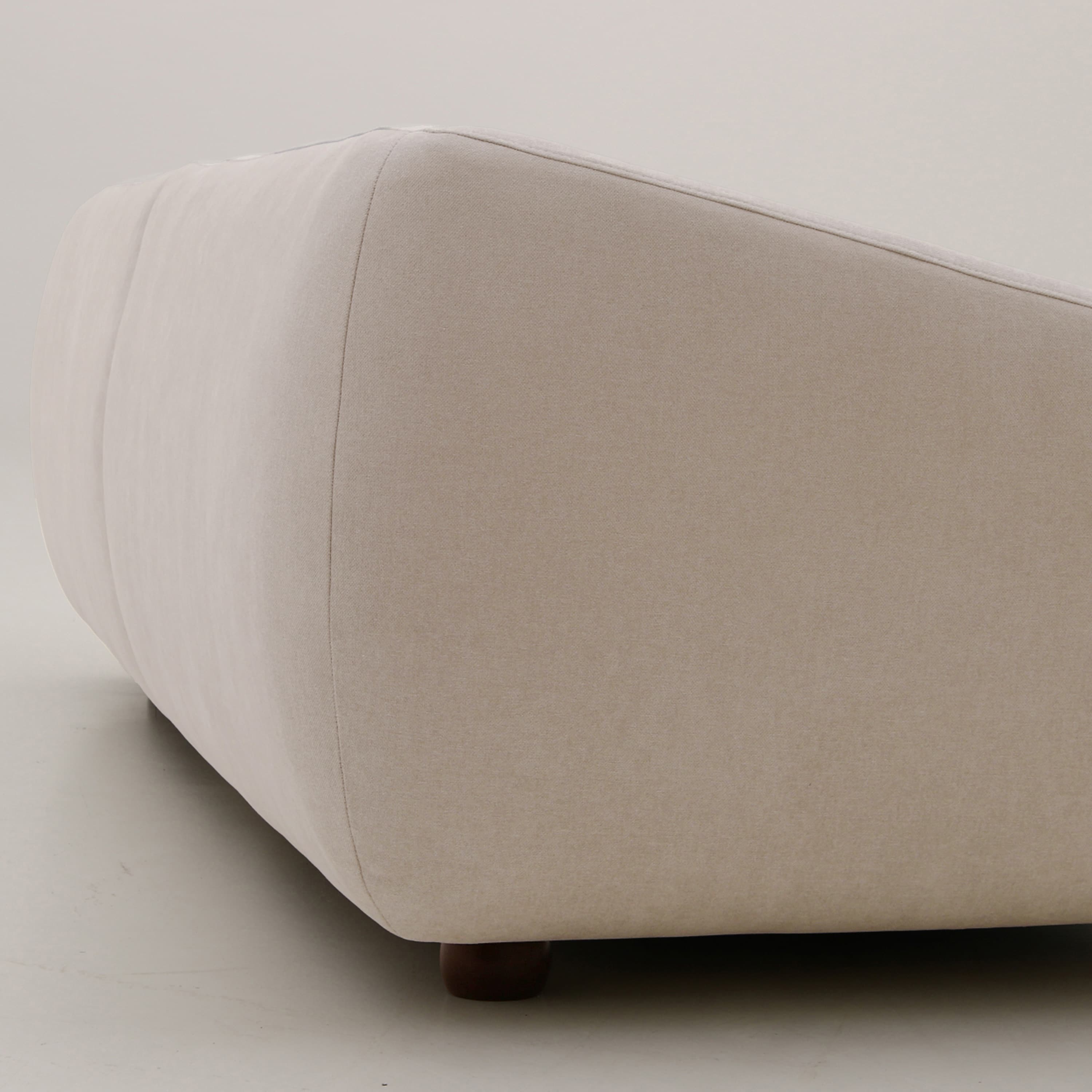 Alba 3-seater Sofa Beige 258cm