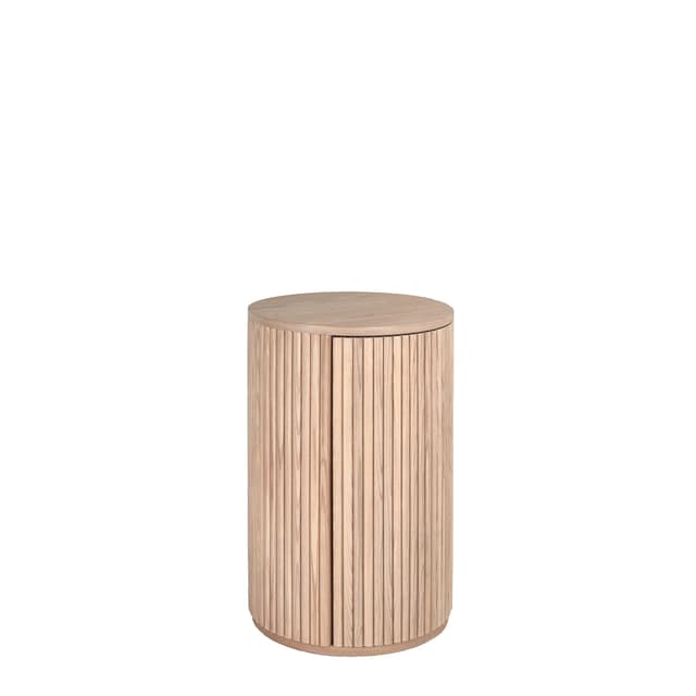 Kajsa Side Table Whitewash Right Ø40