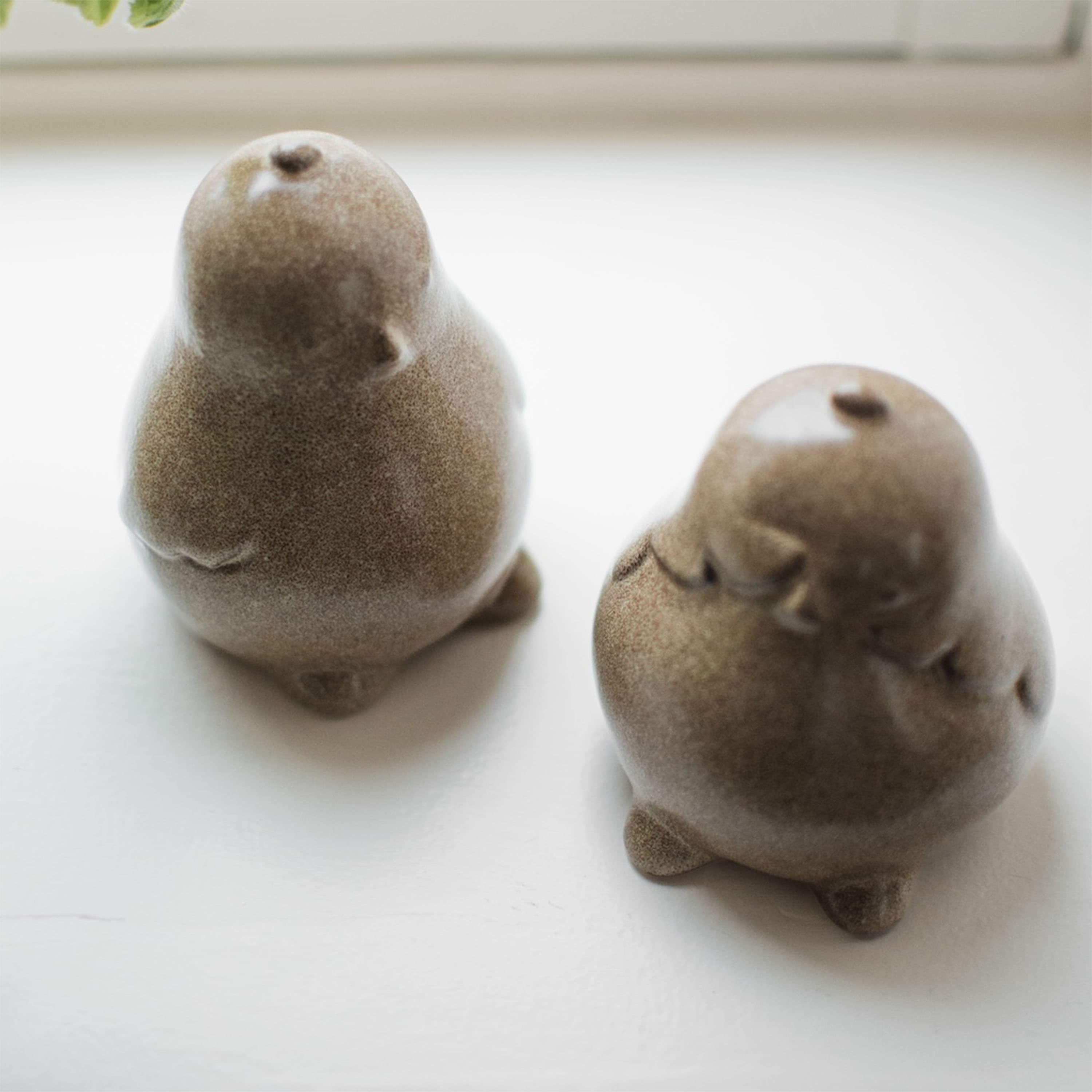 Chubby Chicken Dekoration Beige 2er-Set