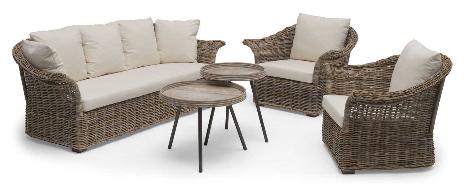 Edsklinta 2,5-Sitzer Sofa Natur/Weiß