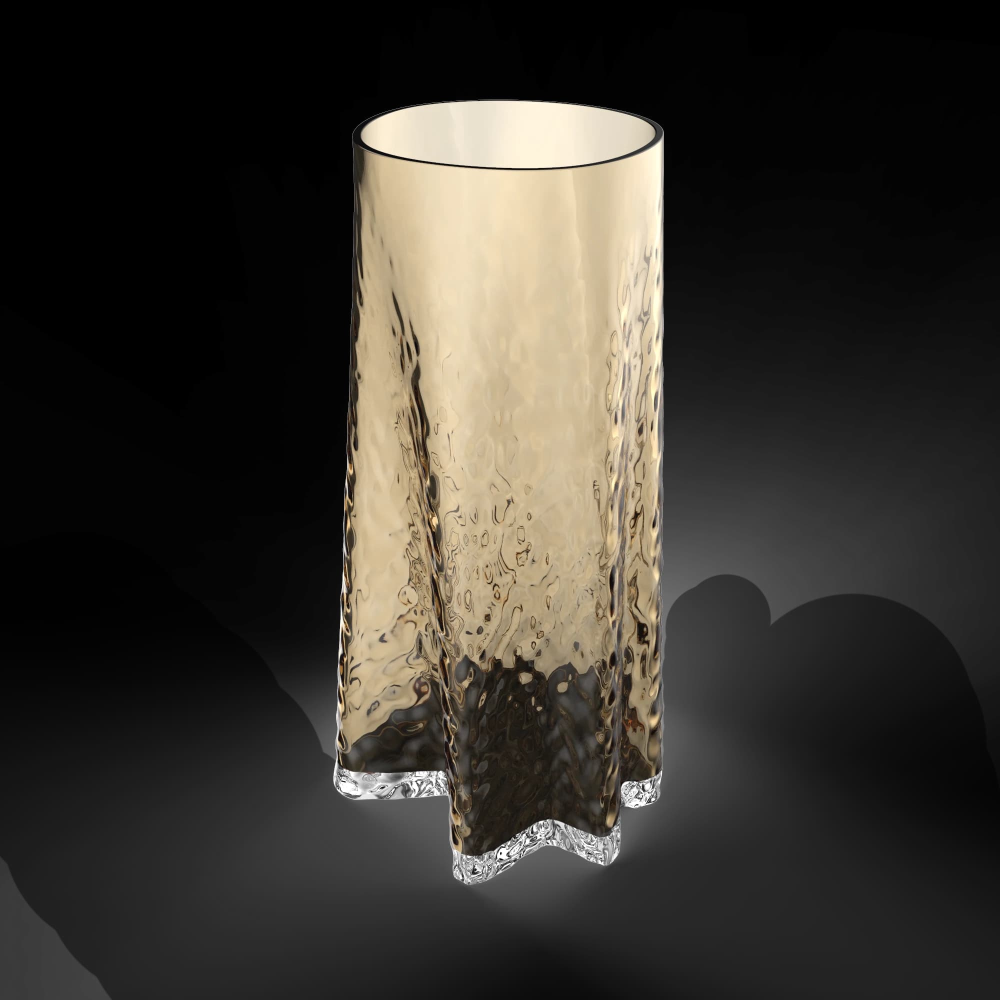 Gry Vase Cognac 30cm
