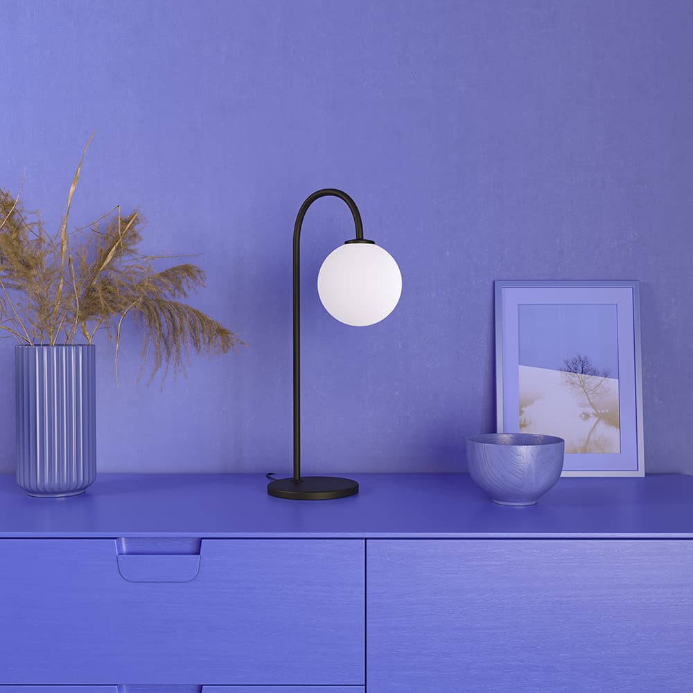 Ballon Tischlampe Messing