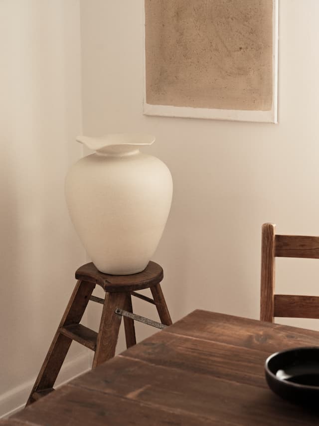 Florentina Vase Off White L