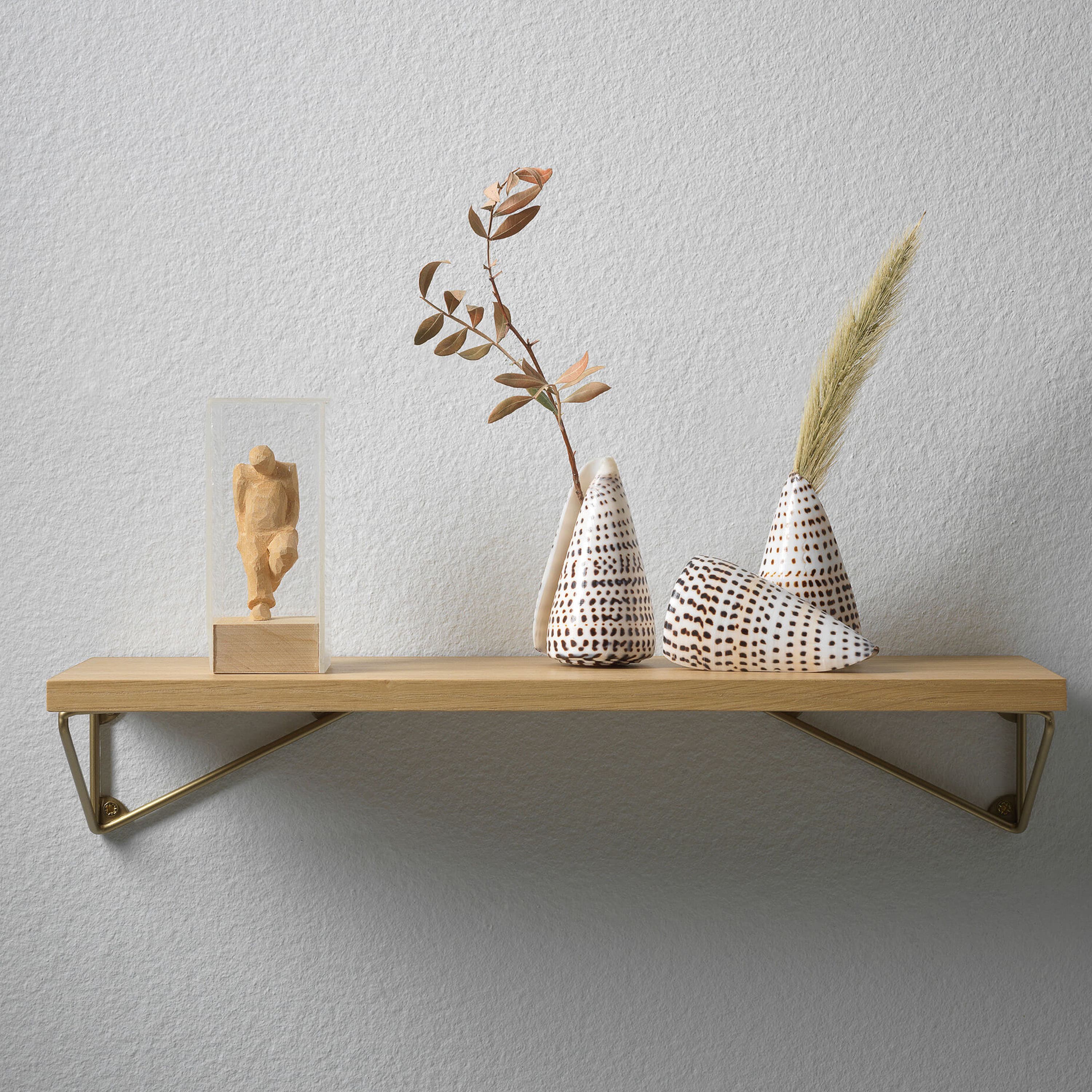 Pythagoras Wall Shelf Oak/Black XSmall