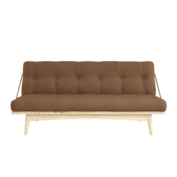 Folk Sofa Bed Natural/Mocha 190cm