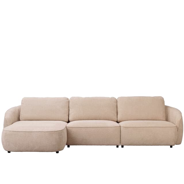 Norris 4-Sitzer Sofa Chaiselongue Links Hellbeige 319cm