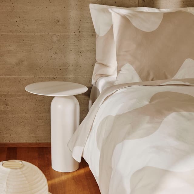 Lokki Bettbezug Weiß/Beige 150x210