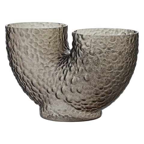 Arura Low Vase Schwarz