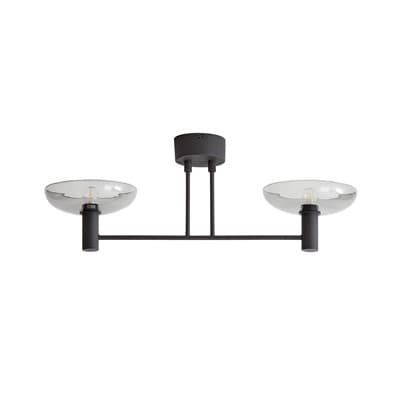 Ufo Deckenlampe Long Up Rauchglas