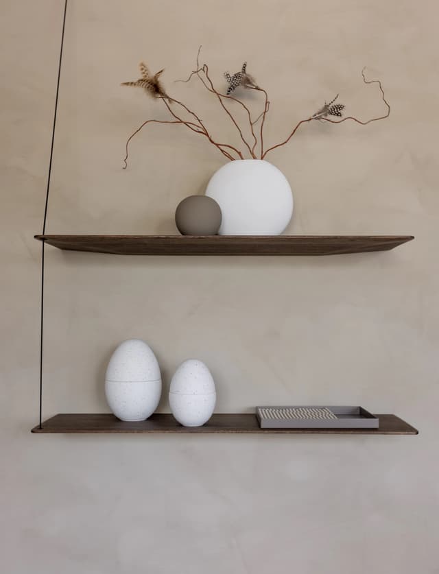 Bonbonniere Weiß/Schlamm 14cm