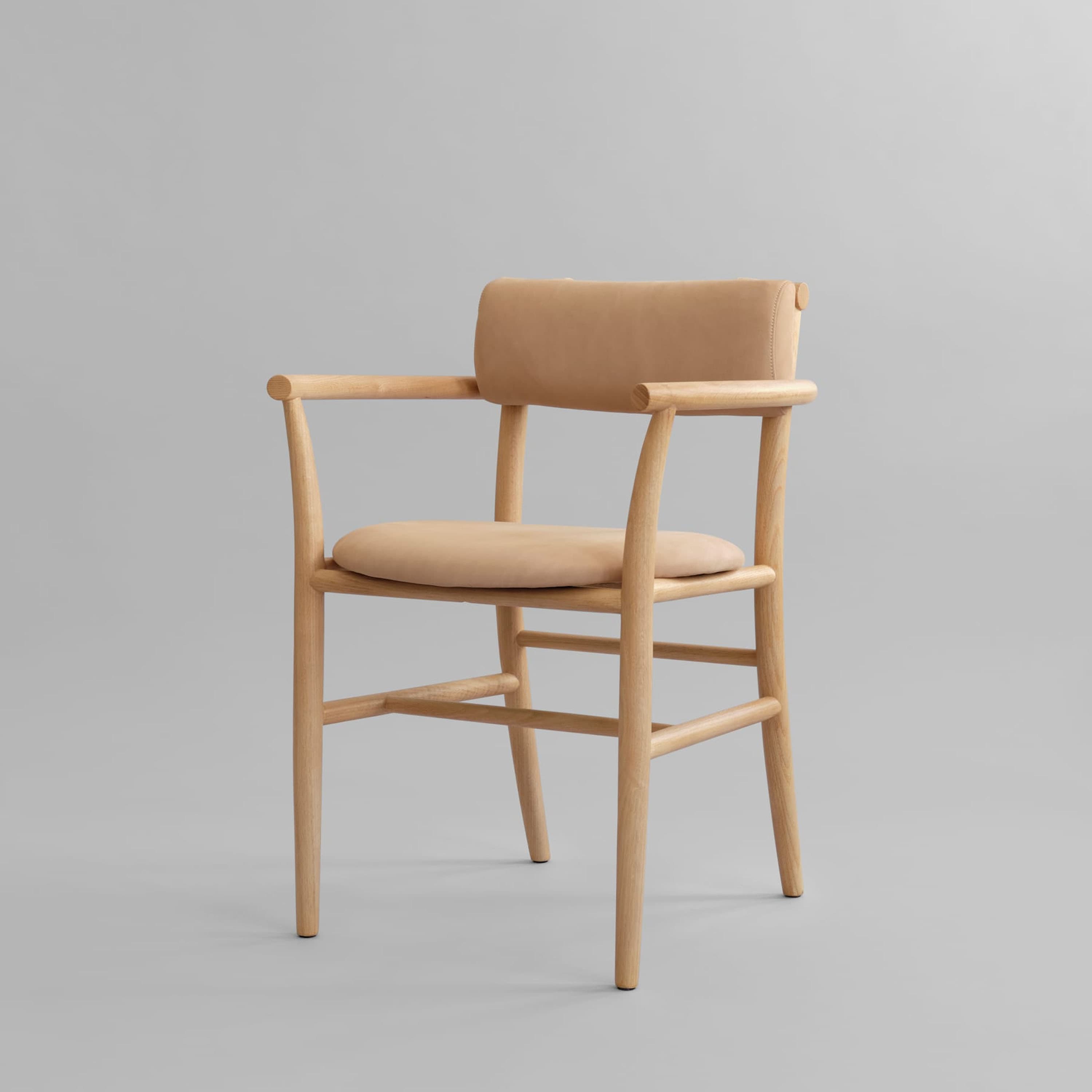 Nama Esszimmerstuhl Natural Oak/Nubuck Leather