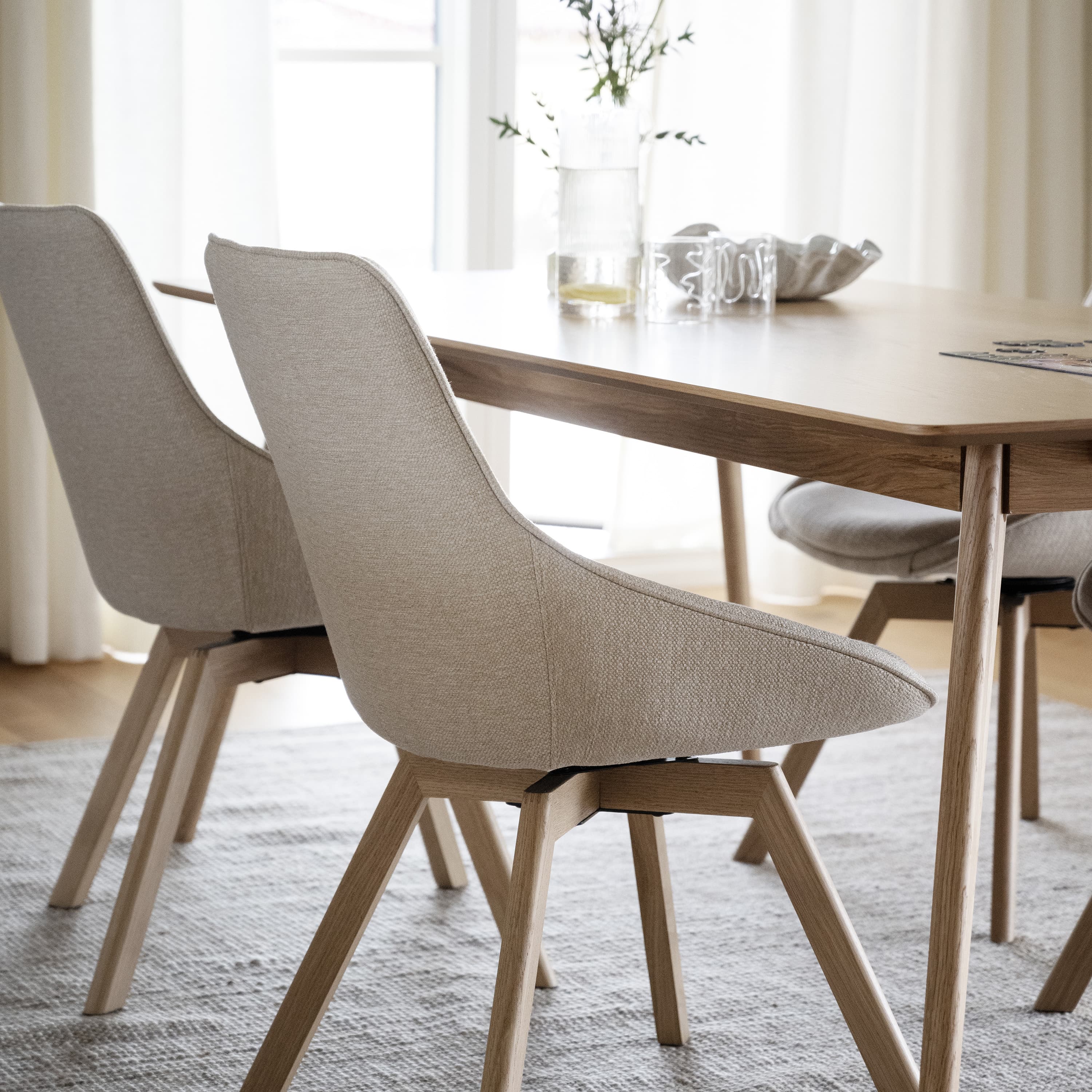 Alison Esszimmerstuhl Hellbeige/Eiche