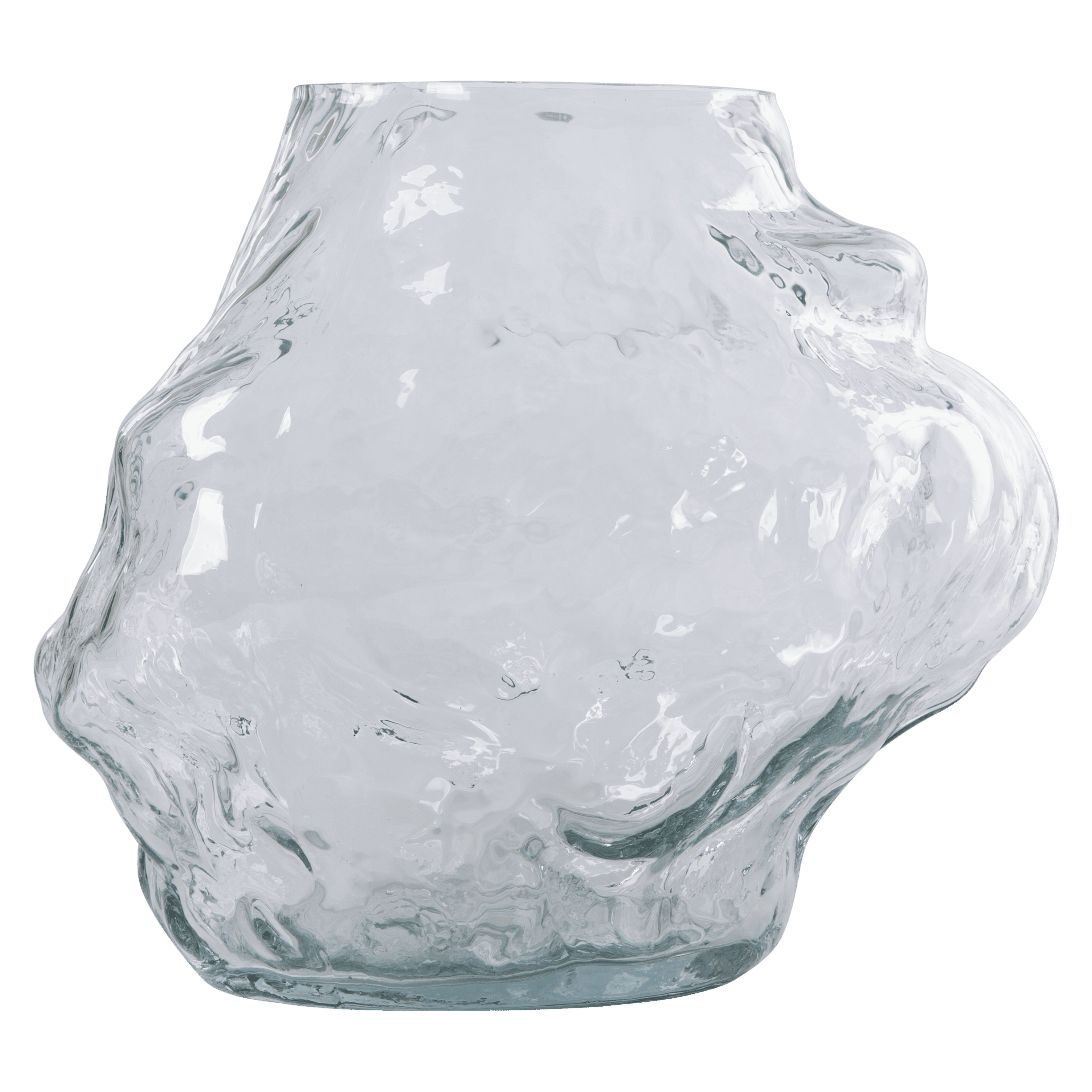 Cloud Vase Clear Low