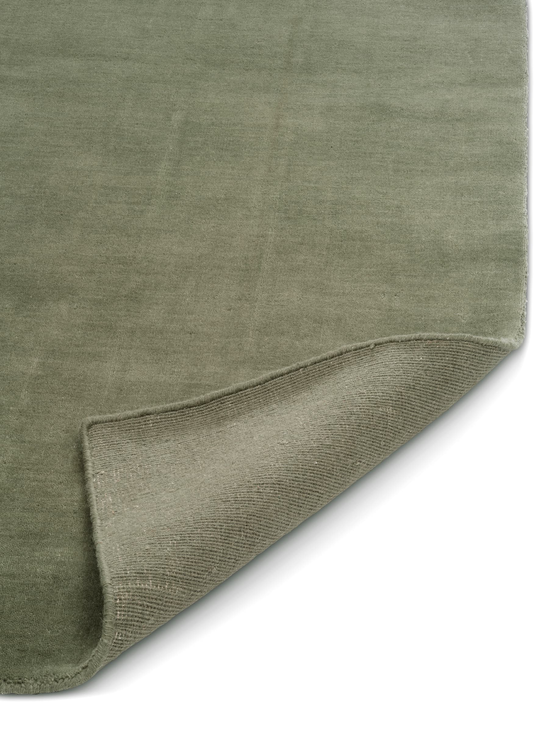 Solid Wollteppich Grün 170x230