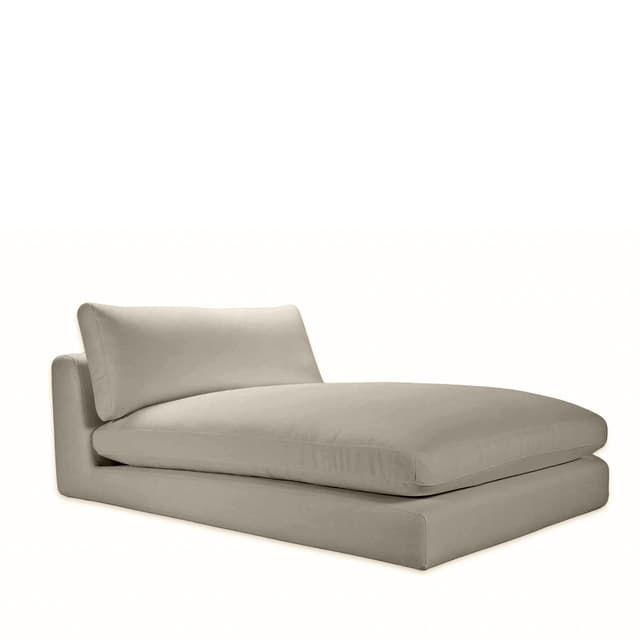 Capri 1,5-Sitzer-Chaiselongue-Modul Taupe 120x184