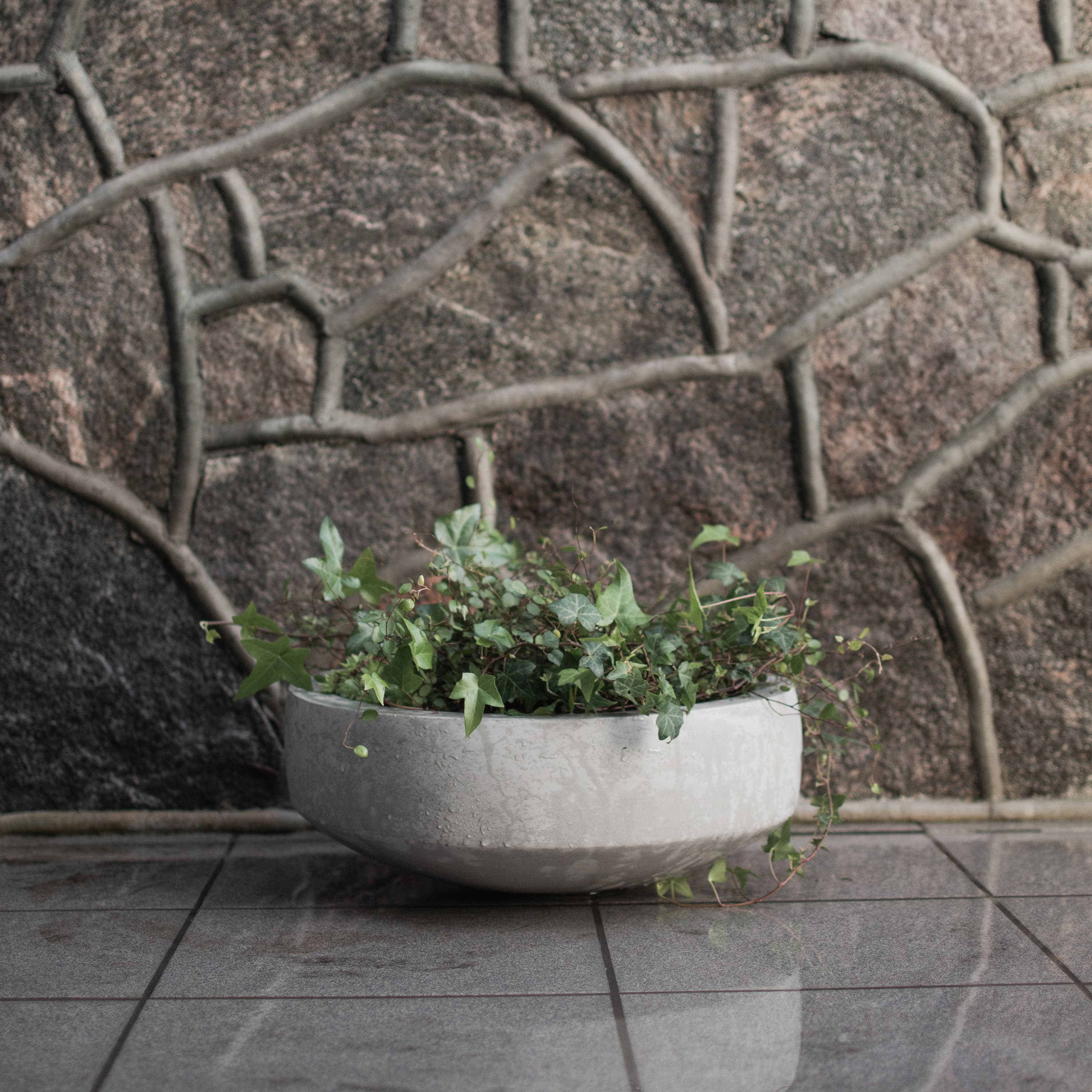Garden Bowl  Schale Beton/Eisen Ø40