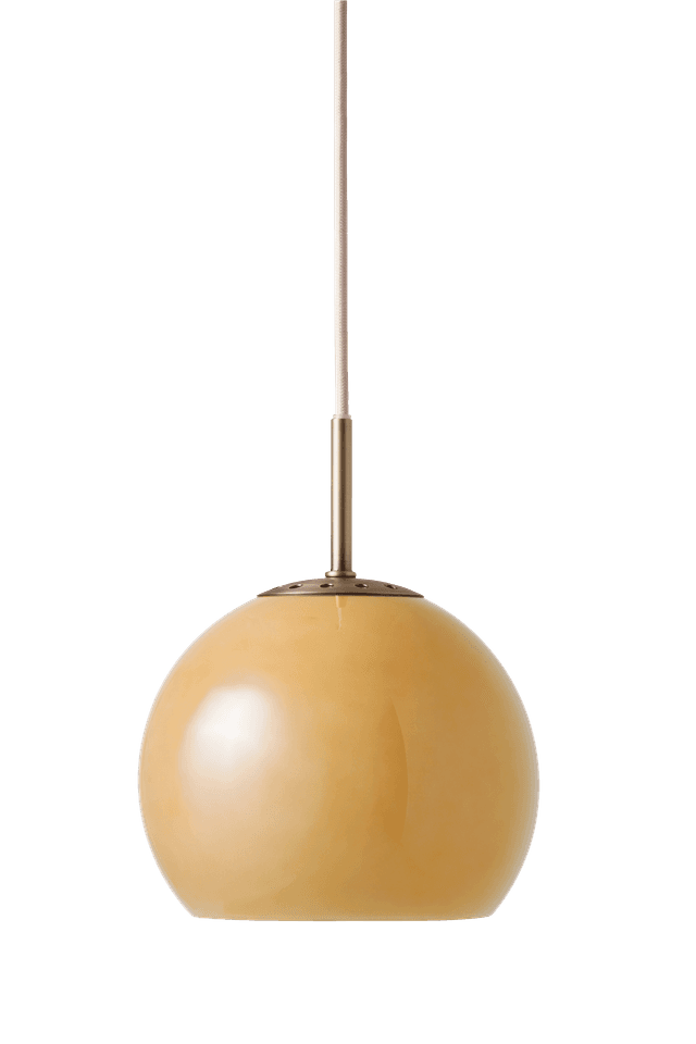 Ball Glas Pendelleuchte Bernstein Ø18