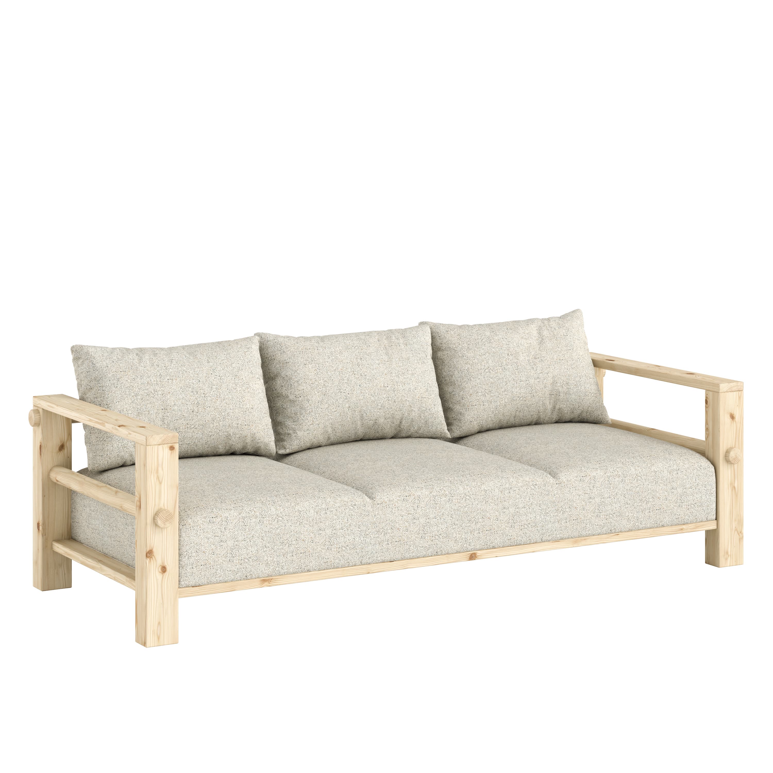Bare Sofa Bed Raw/Soft Chalk