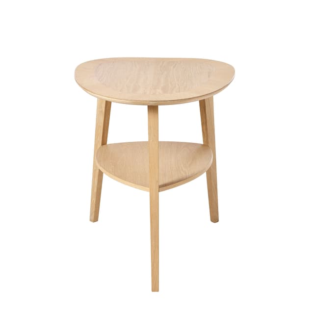 Heart Side Table White Oil Oak