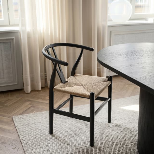 Clara Dining Chair Black Stained Oak