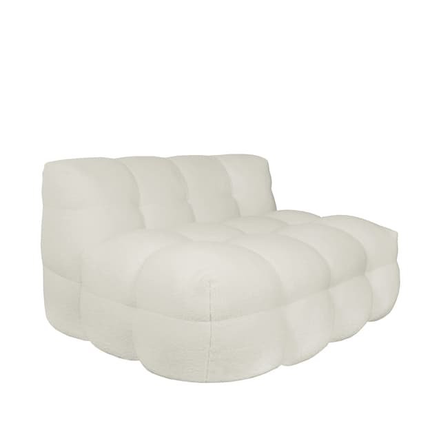Billie Lounge Chair Creme Teddy 120cm