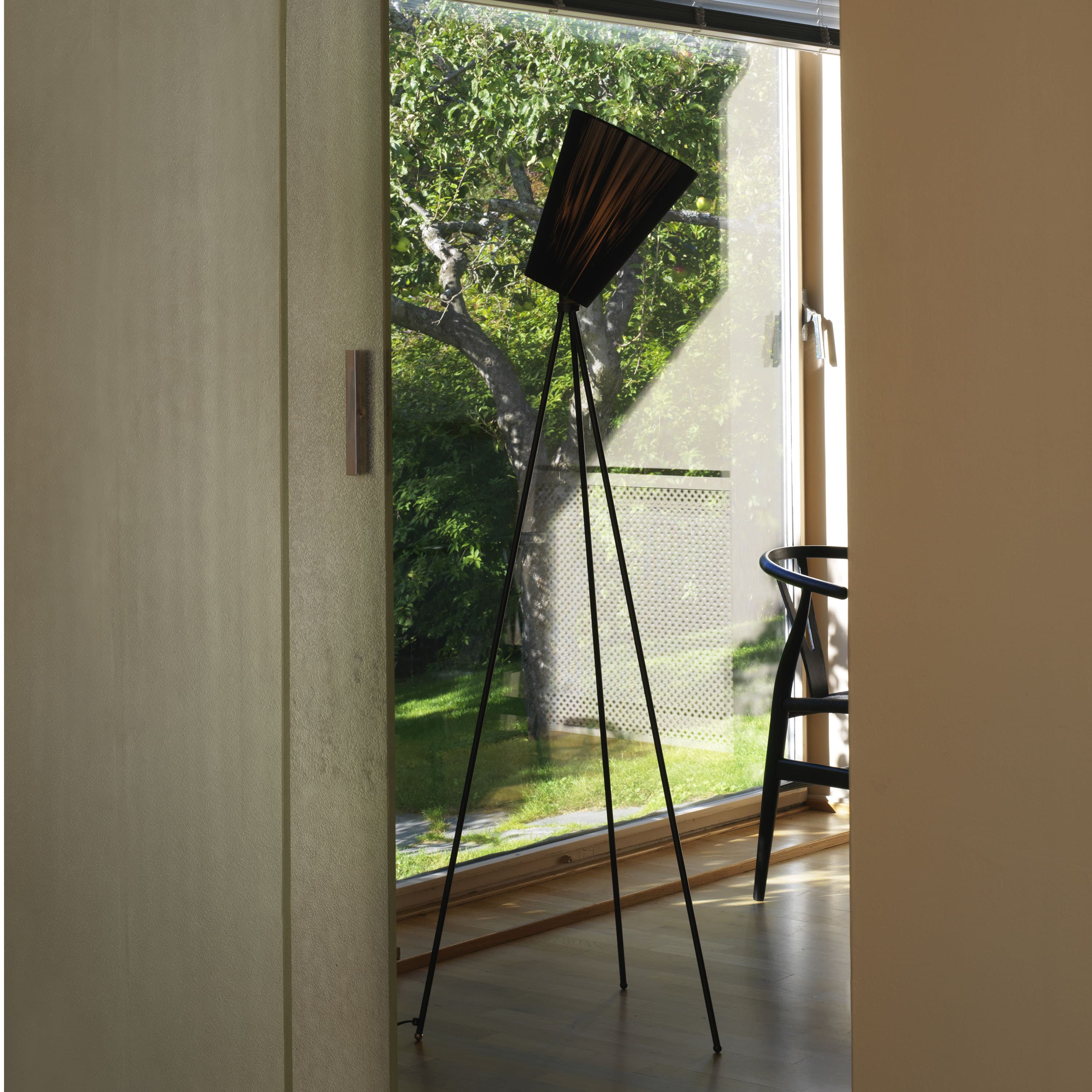 Oslo Wood Stehlampe Schirm Green