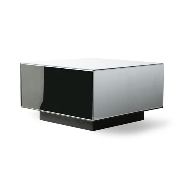 Block Mirrored Table Clear 60cm