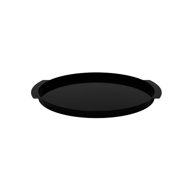 Tray Carry Circle Tablett Black 35cm