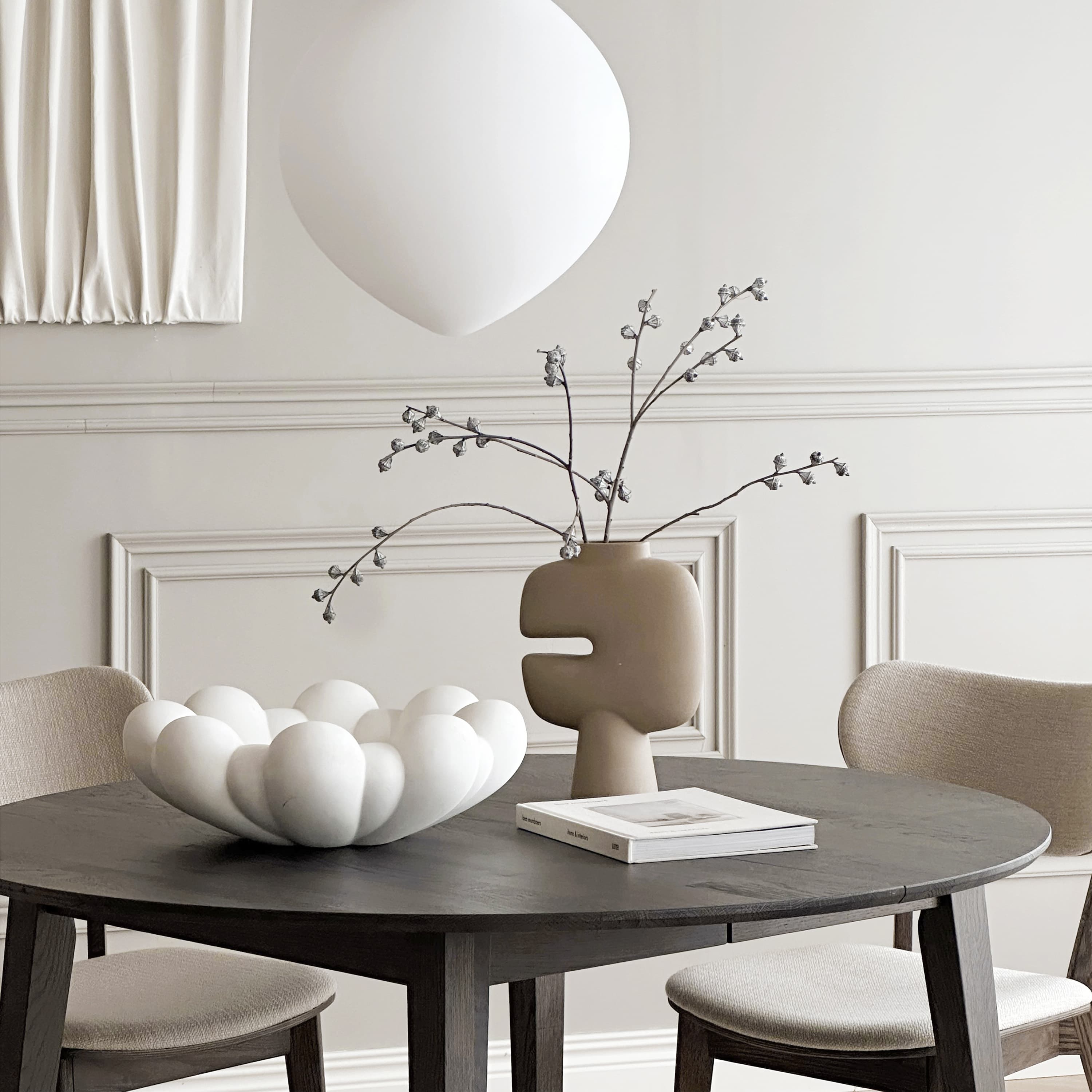 Filippa Dining Table Brown Ø120/165cm