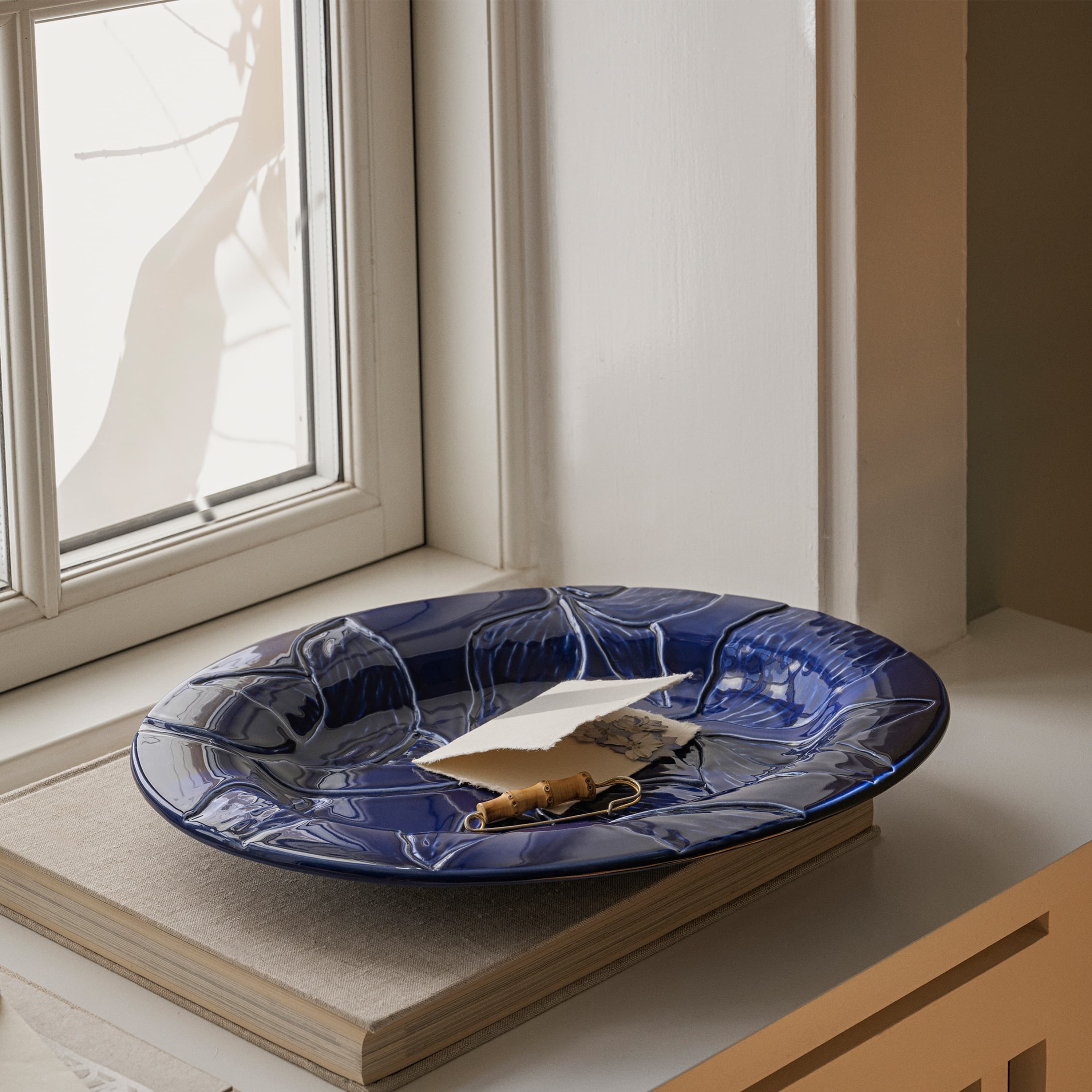 Florita Fat Glazed Agate Blue Ø35