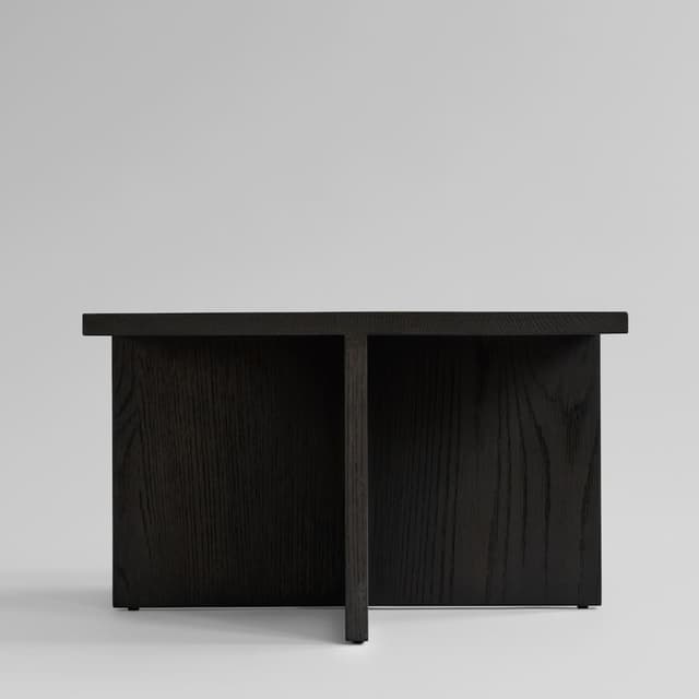 Brutus Couchtisch Coffee Black Eiche 60x60