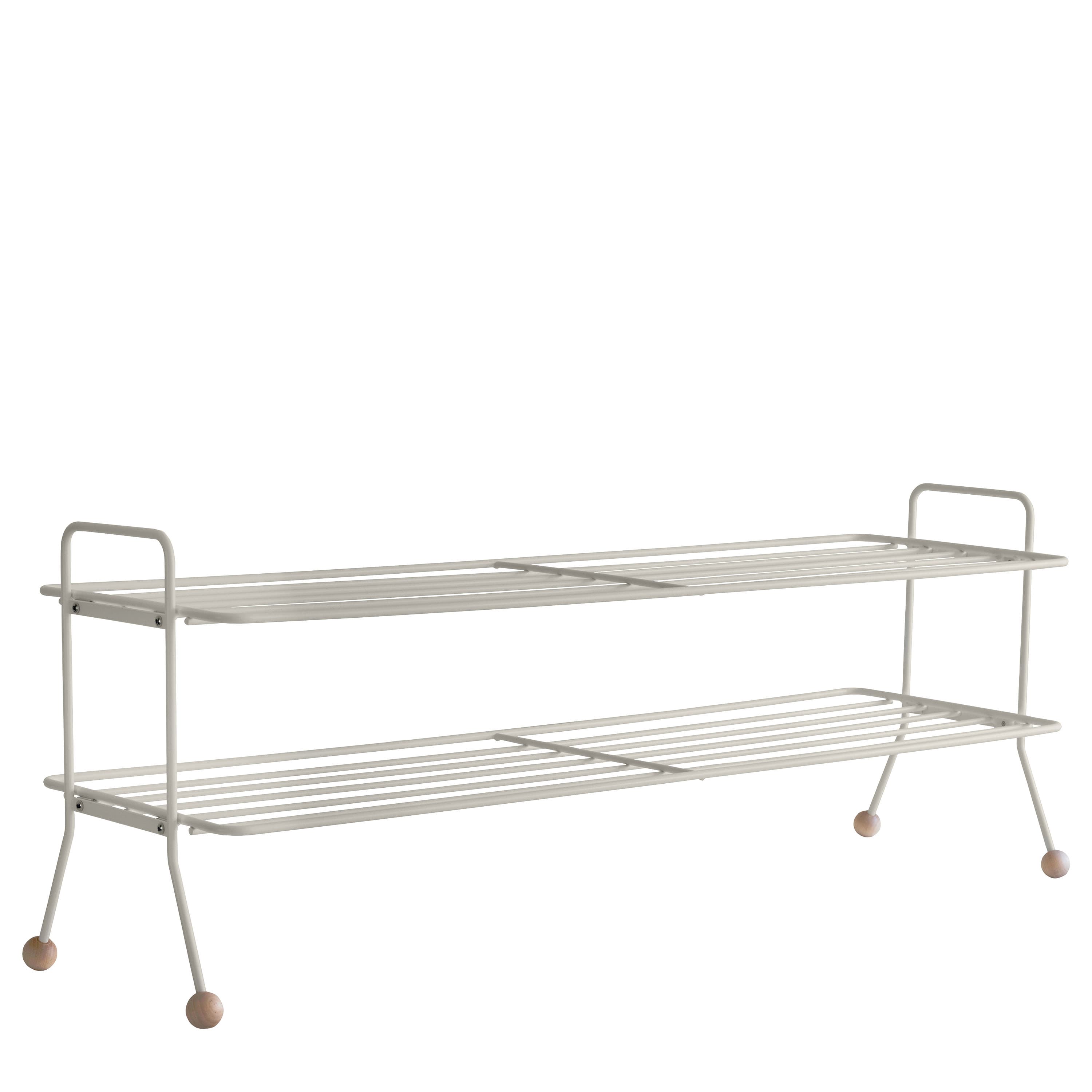 Bill Shoe Rack Greige Large