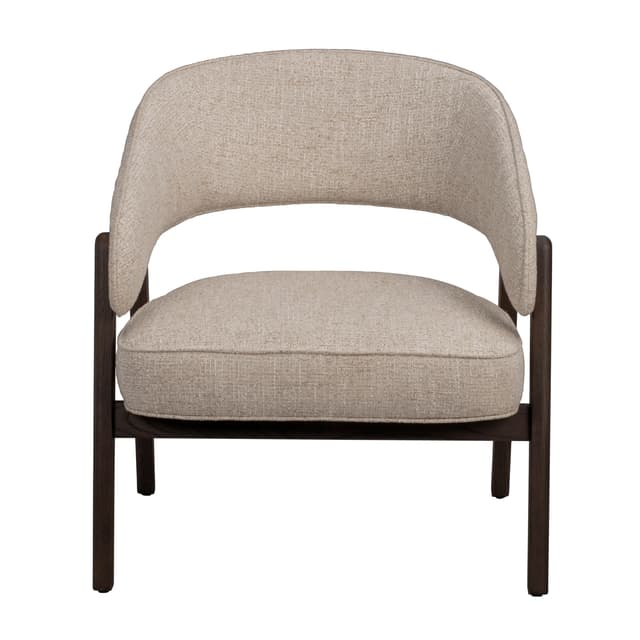 Barnaby Loungesessel Hellbeige/Brunbeiset Eik