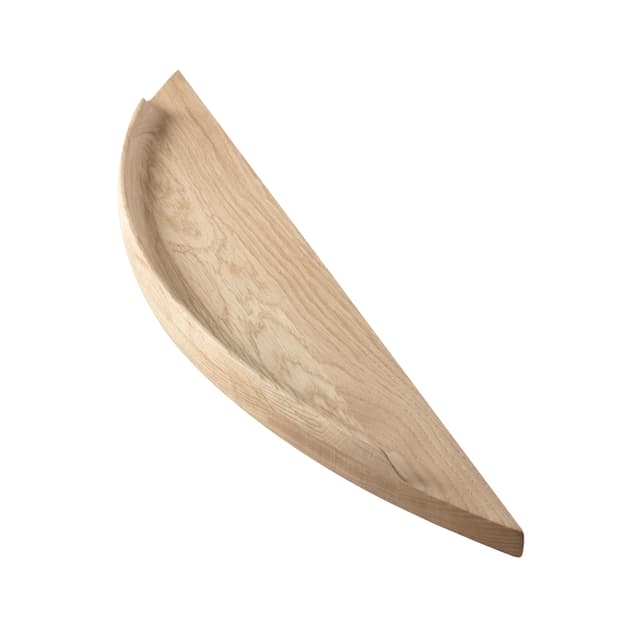 Arcus Wall Shelf White Oil Oak Medium