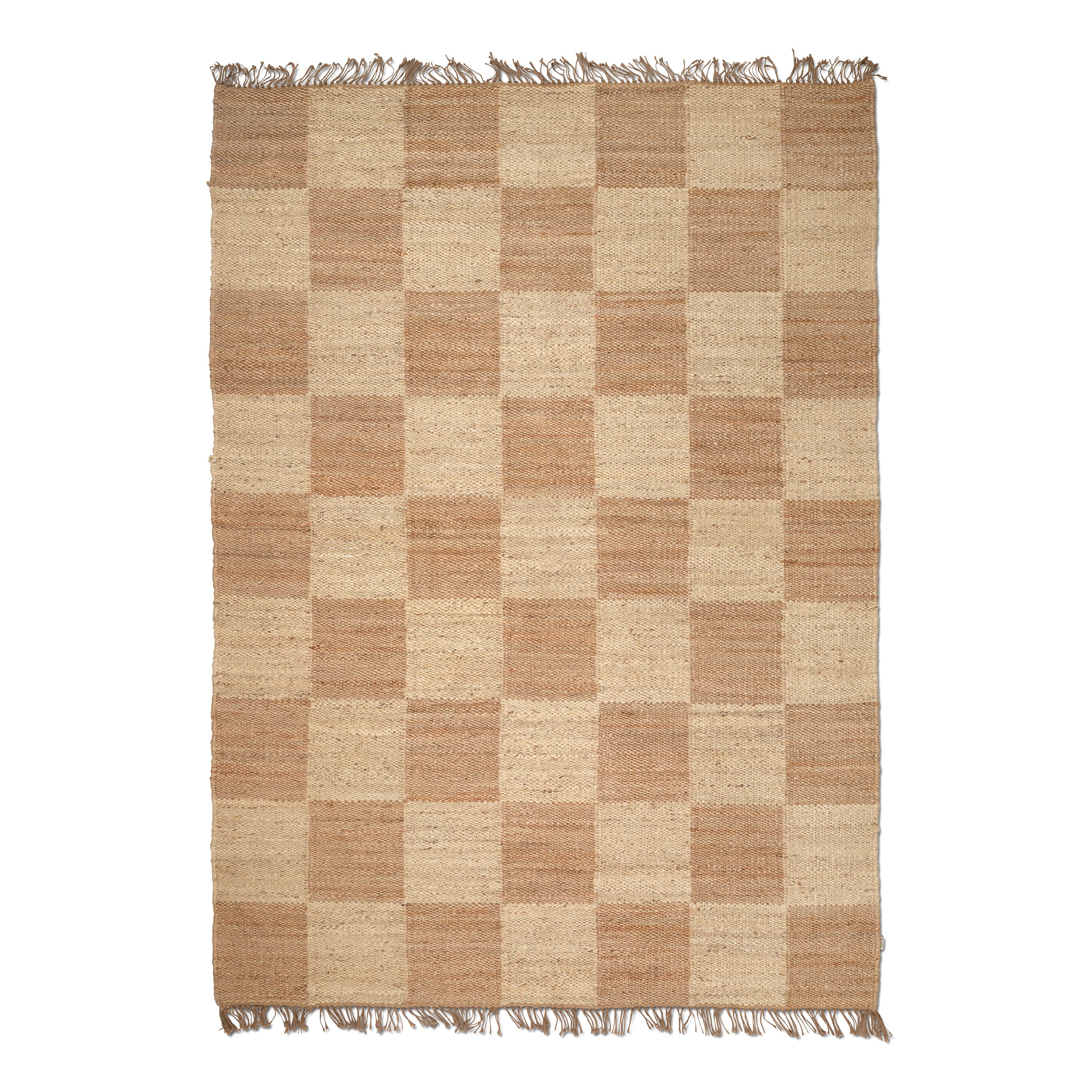 Squares Teppich Jute Natur 200x300
