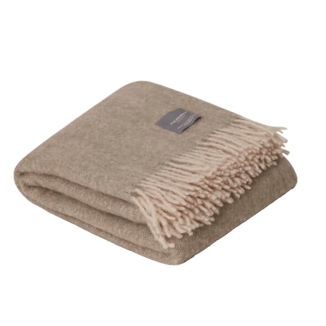Mohair Plaid Light Taupe/Brindle Melange