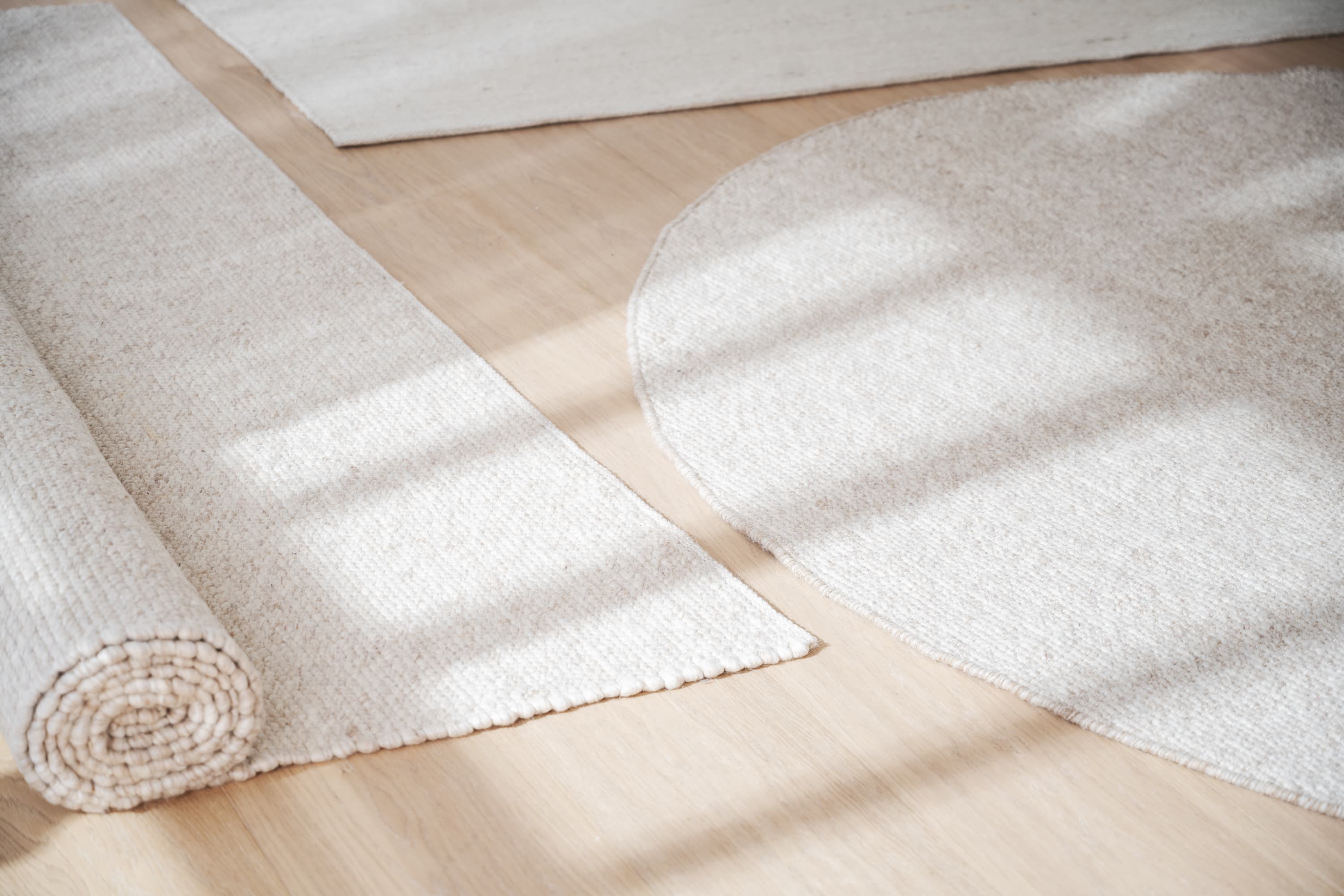Auckland Wollteppich Rund Beige 250cm