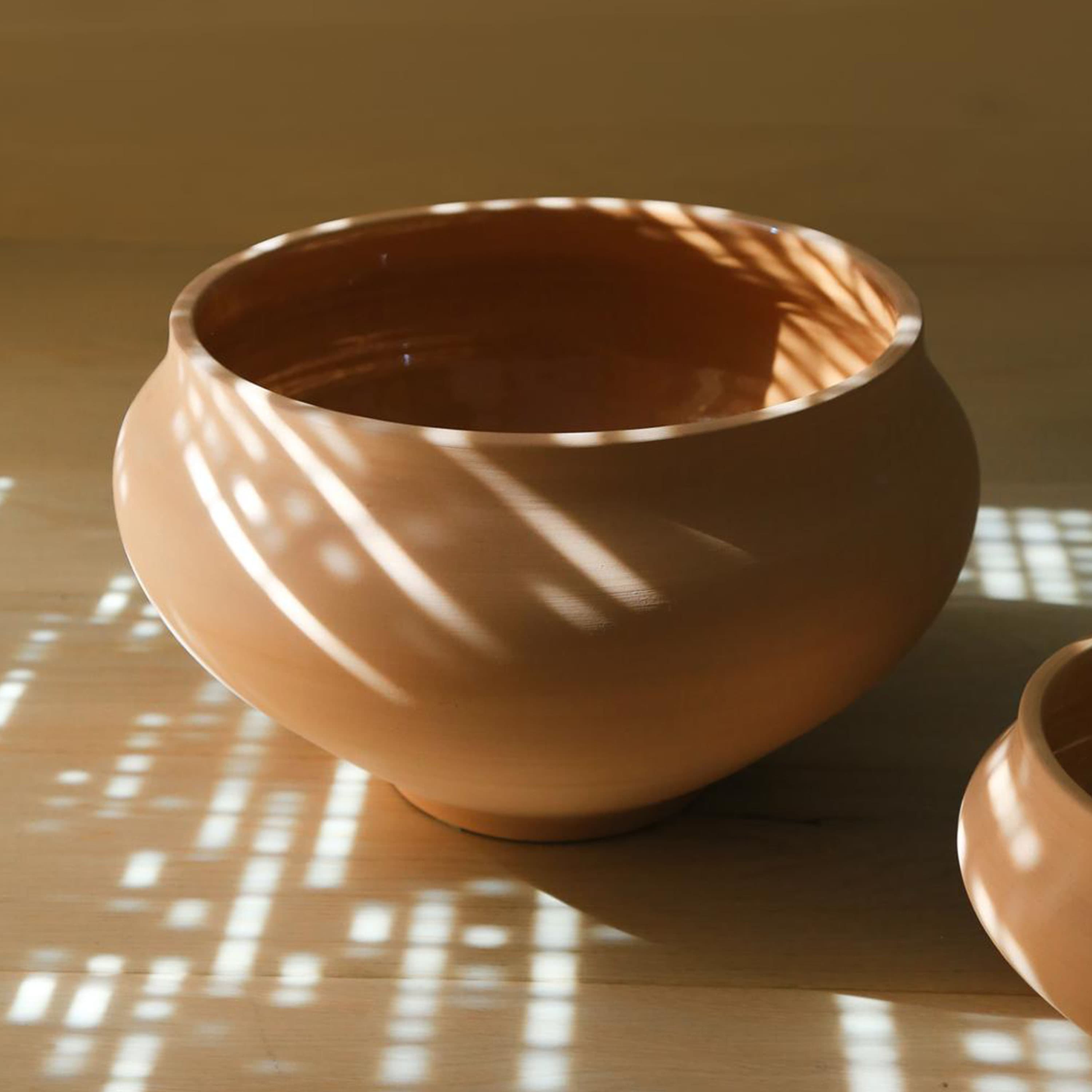 Belle Bowl Raw Pink Terracotta Ø35