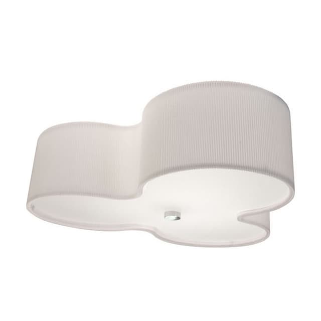 Kolme Ceiling Light White Textile 70cm