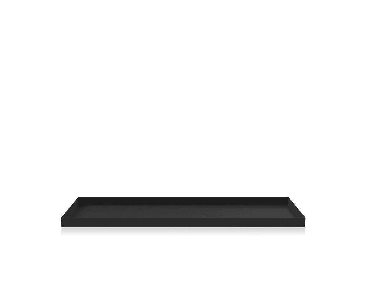 Tray Tablett Schwarz 50 cm