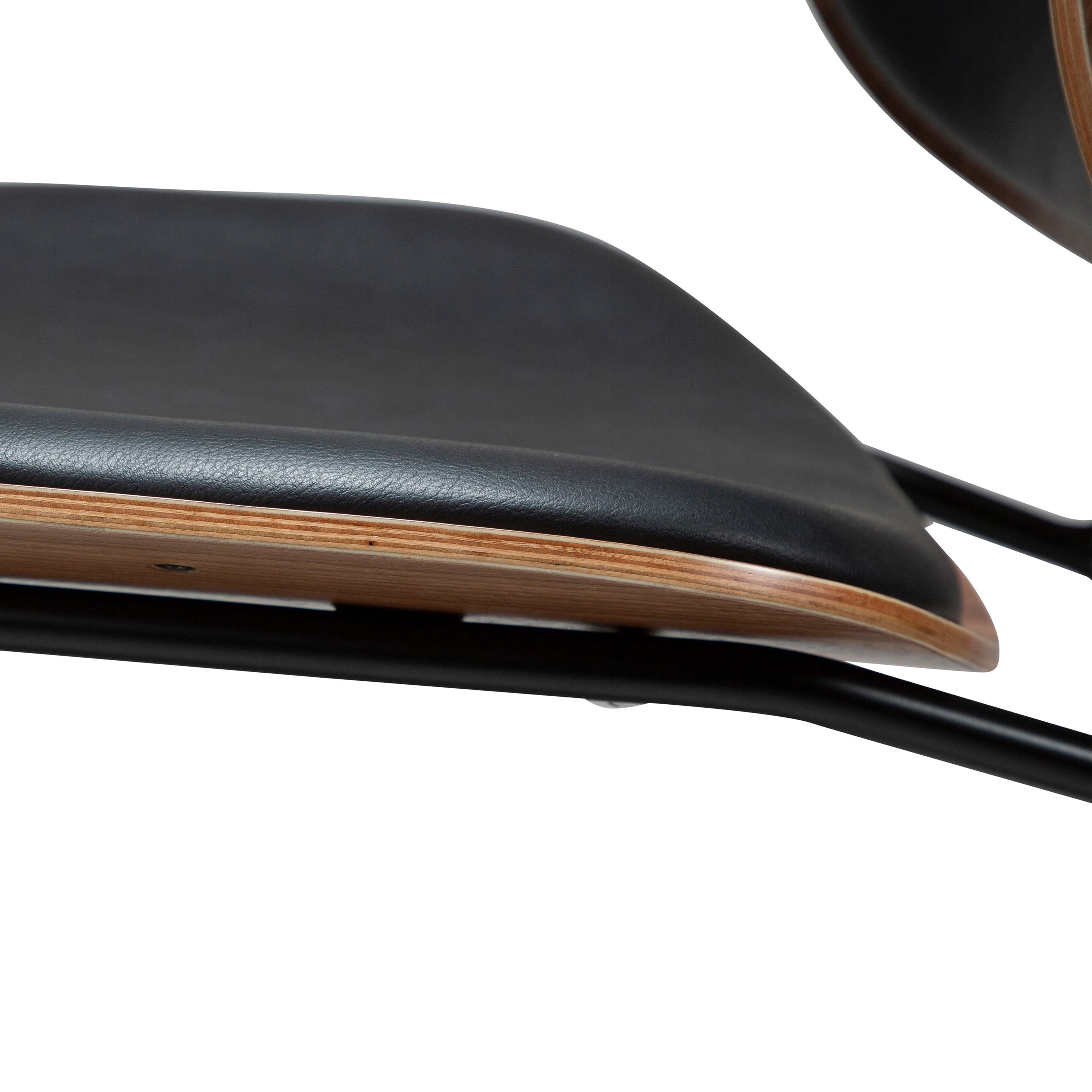 Clementina Matstol Black/Walnut