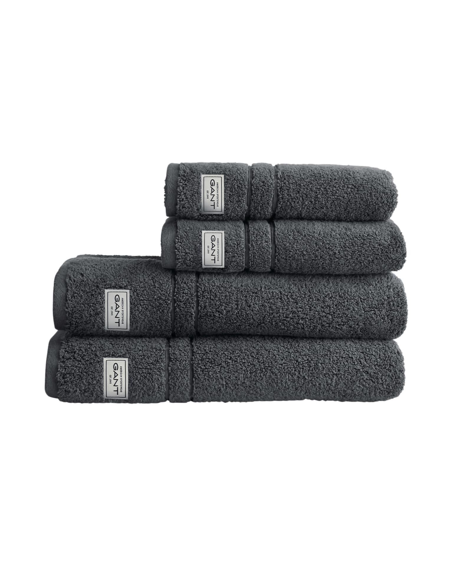 Premium Terry Handtuch Anchor Grau 4er-Pack
