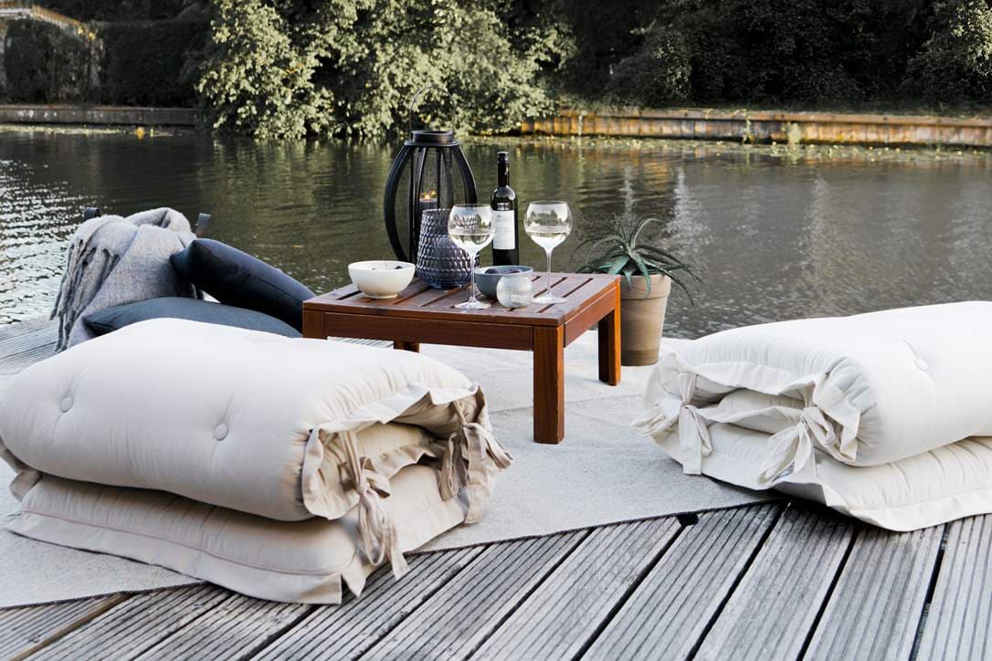Sit And Sleep Outdoor Loungemadrass White