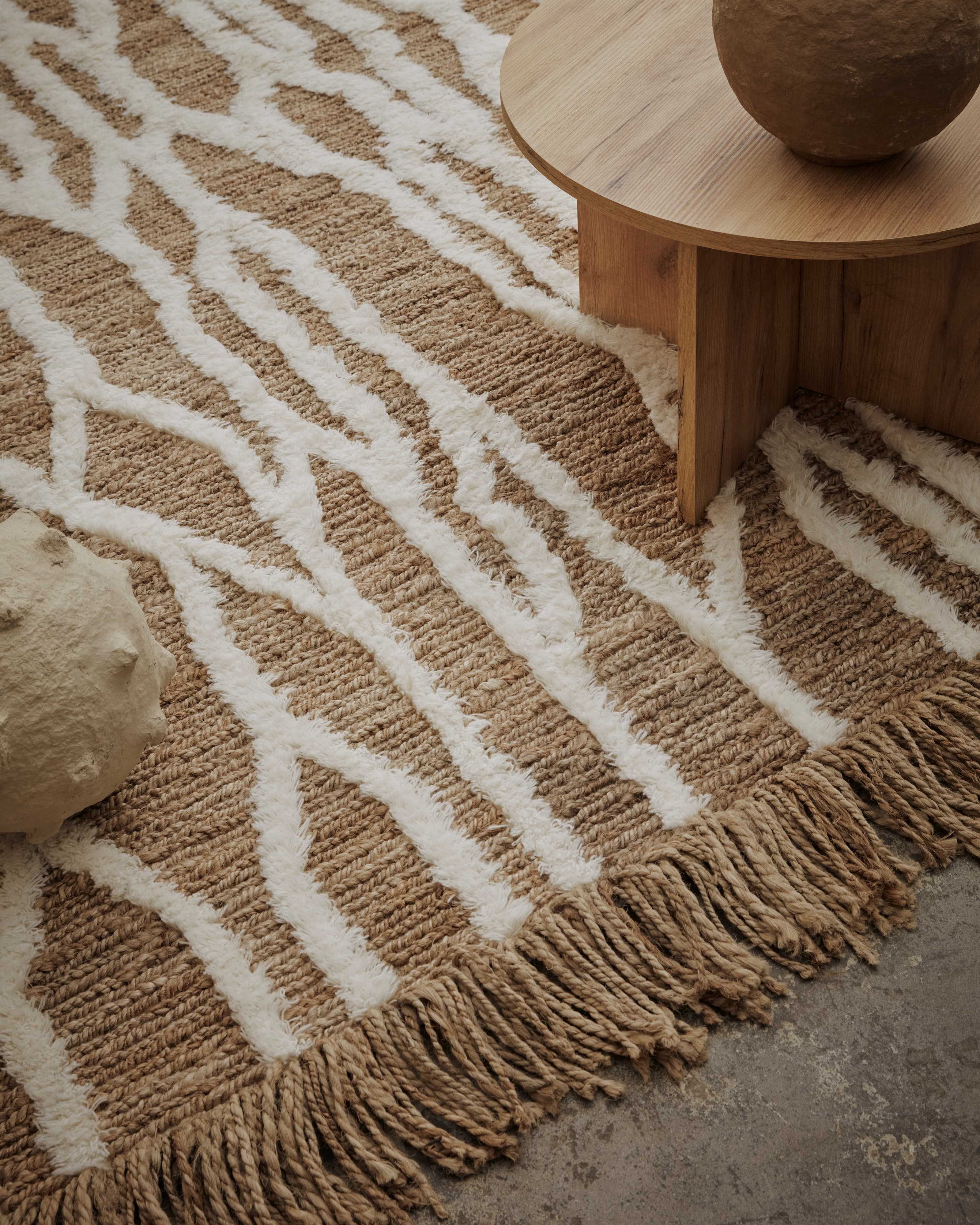 Wahl Jute/Wool Rug Brown/Offwhite 250x350